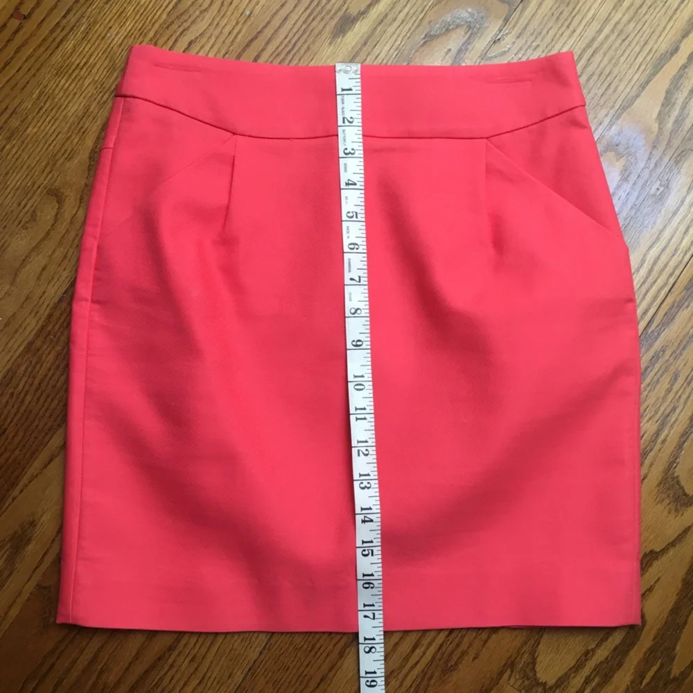 J Crew Coral Pink Skirt